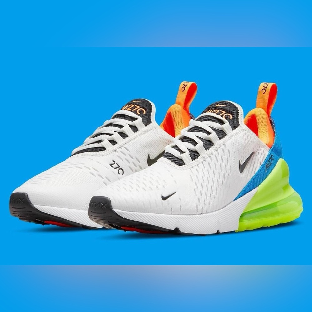 Nike Air Max 270 White with Multicolor Accents